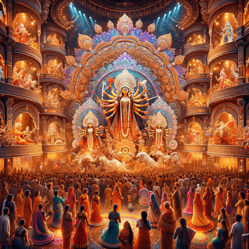 Kolkata Durga Puja - India Paint By Numbers