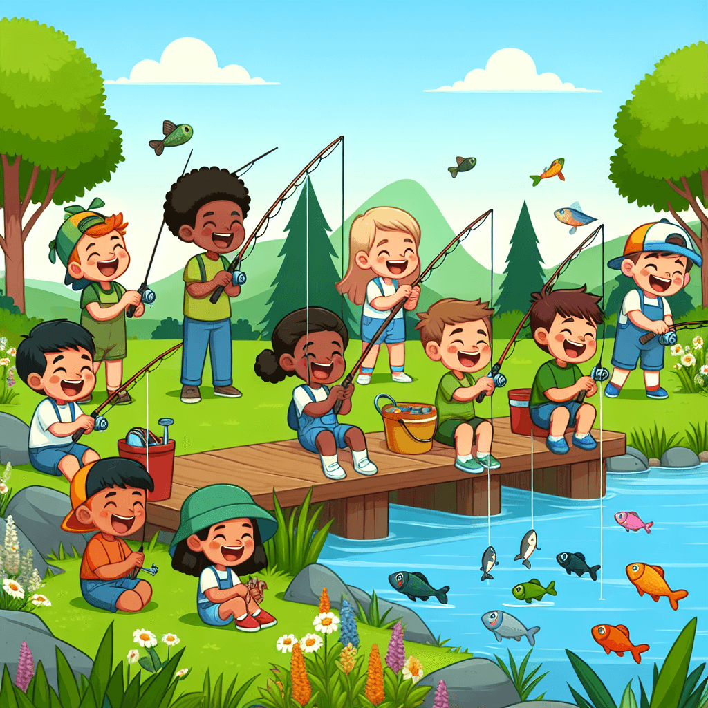 Fun Fishing Adventure DIY Paint By Numbers