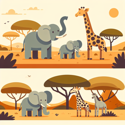 Safari Exploration Day Paint By Color