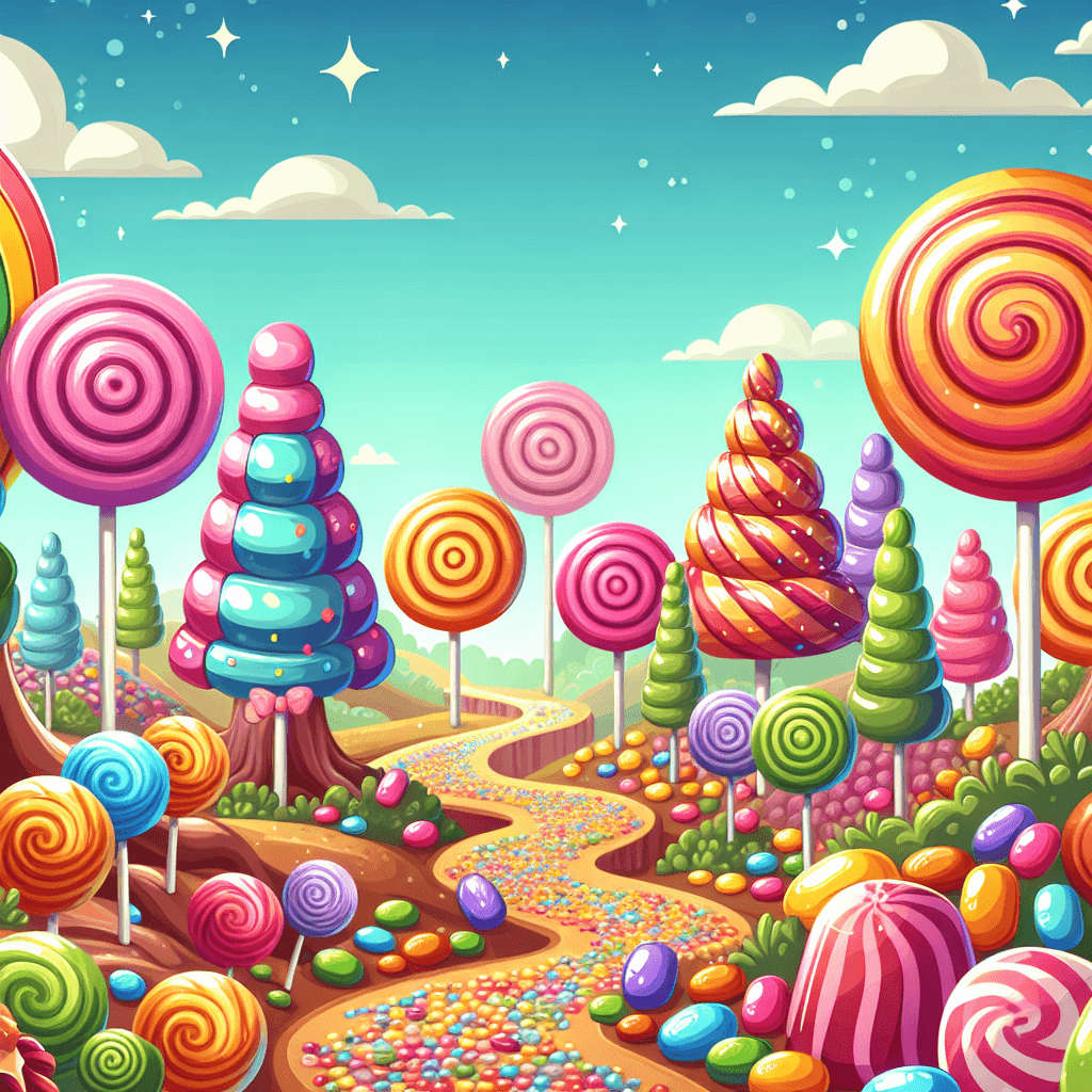Cheerful Candy Land Paint By Numbers Kits
