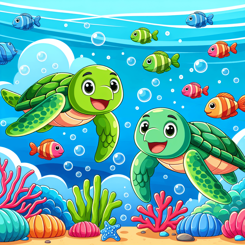 Sailing Sea Turtles Painting Number Kit