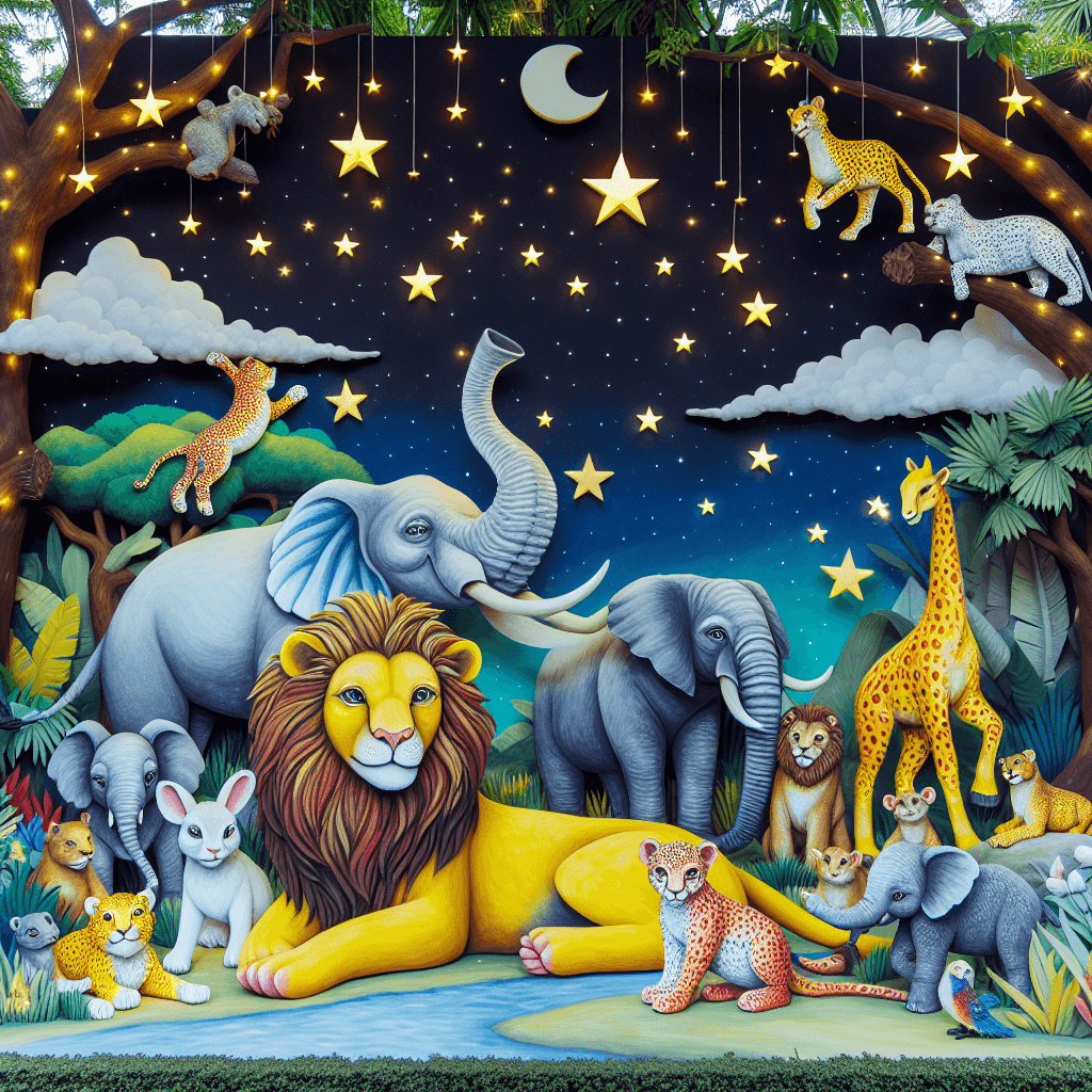 Starry Safari Adventure Painting By Numbers Kit