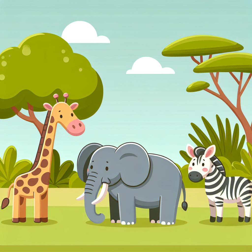 Safari Scene DIY Paint By Numbers