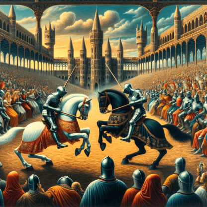 Fanciful Medieval Tournament Paint By Numbers Art