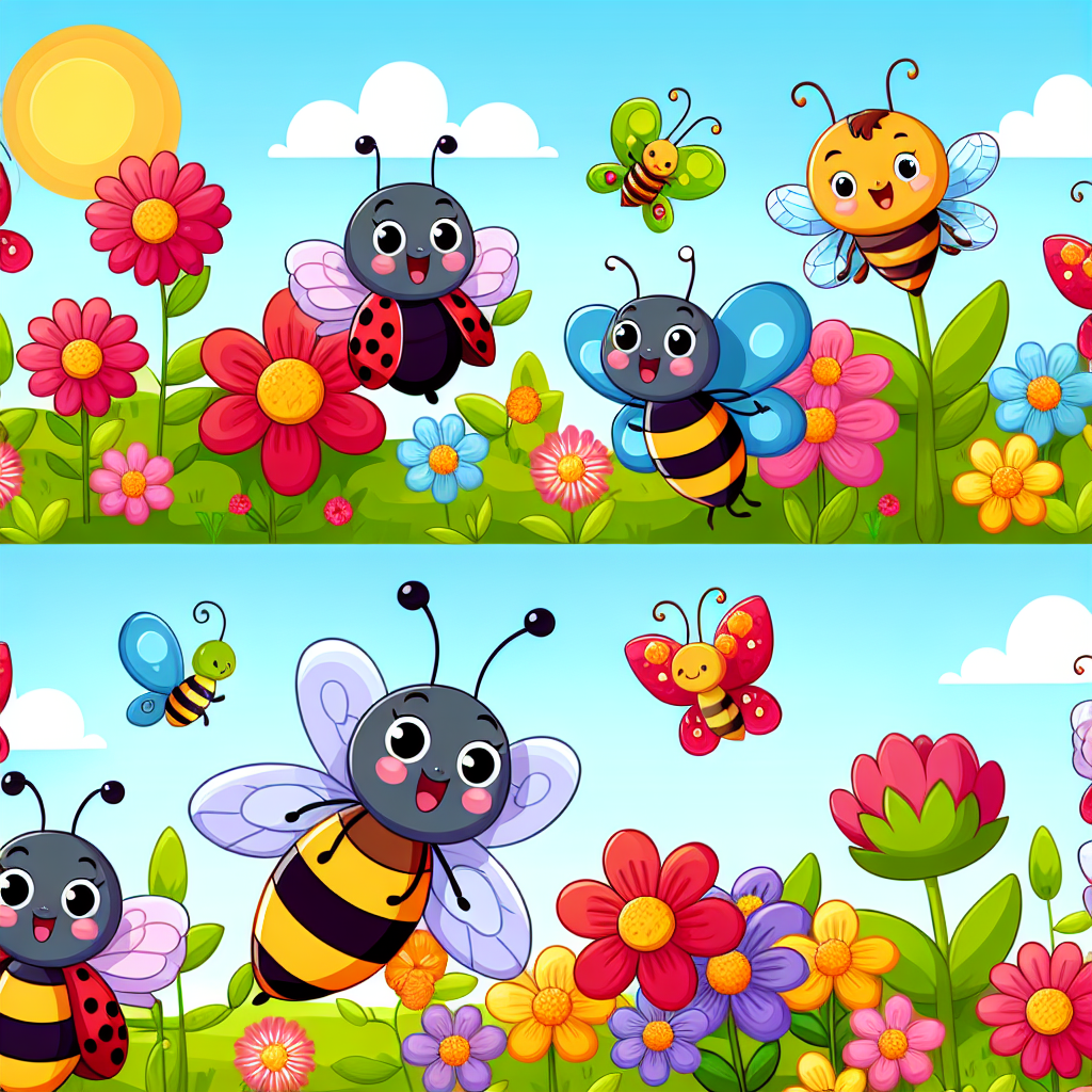 Colorful Bug Adventure Paint By Numbers