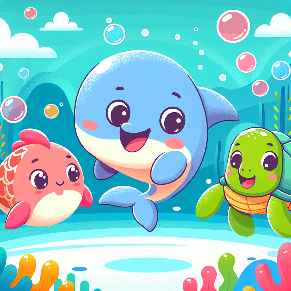 Happy Underwater Friends Number Painting