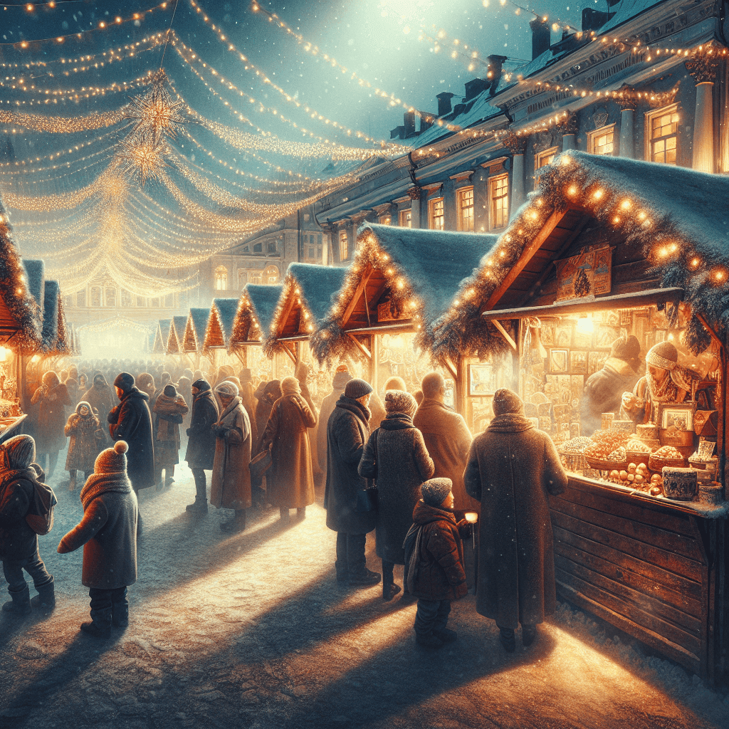 Helsinki Christmas Market Numbered Painting Kits
