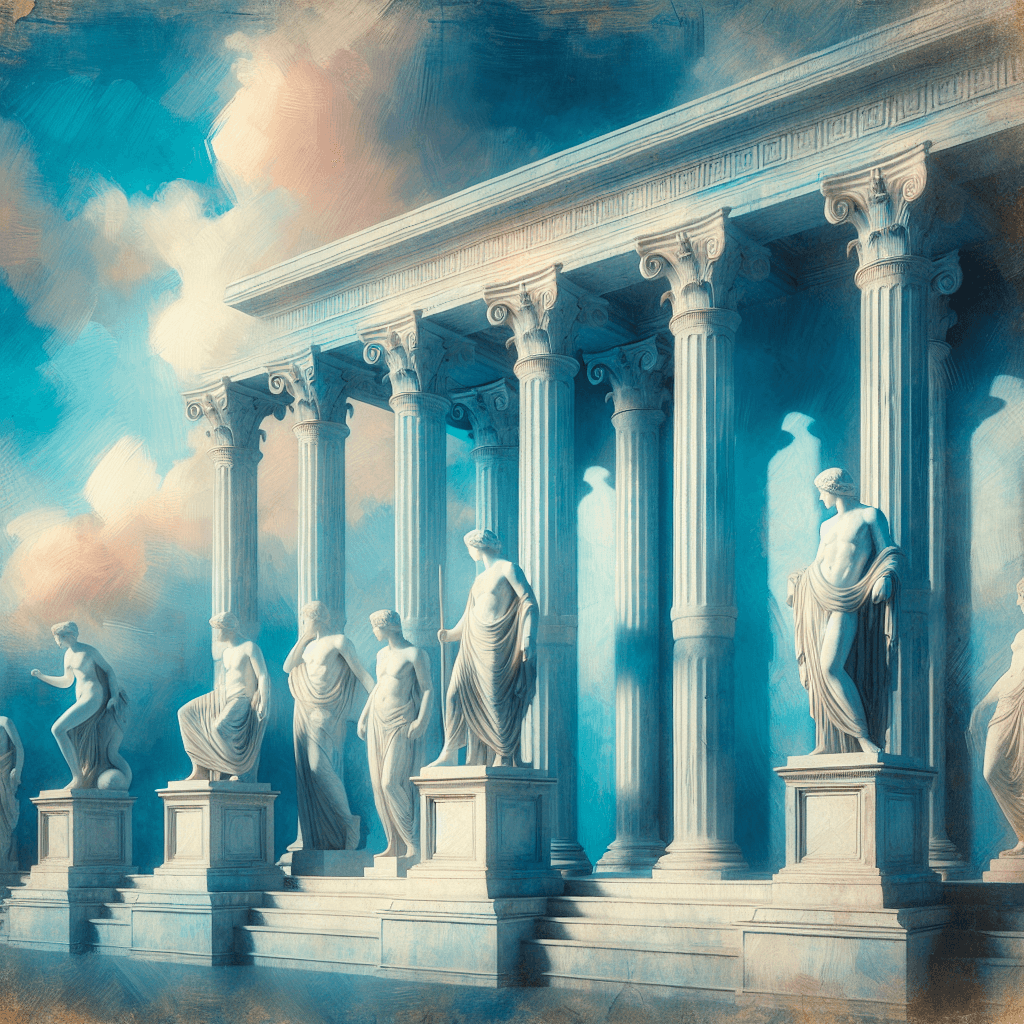 Ancient Greek Mythos Number Painting