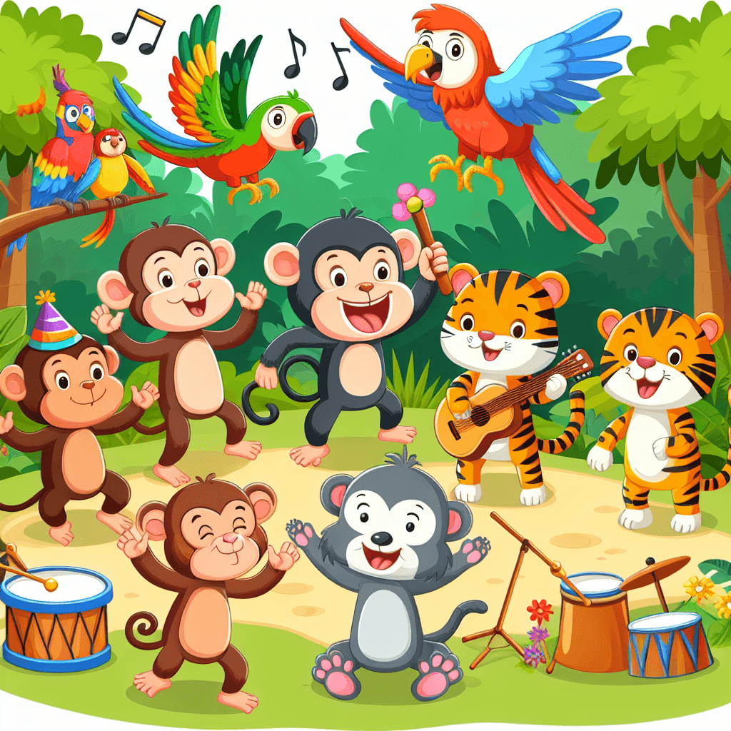 Happy Jungle Party DIY Paint By Numbers