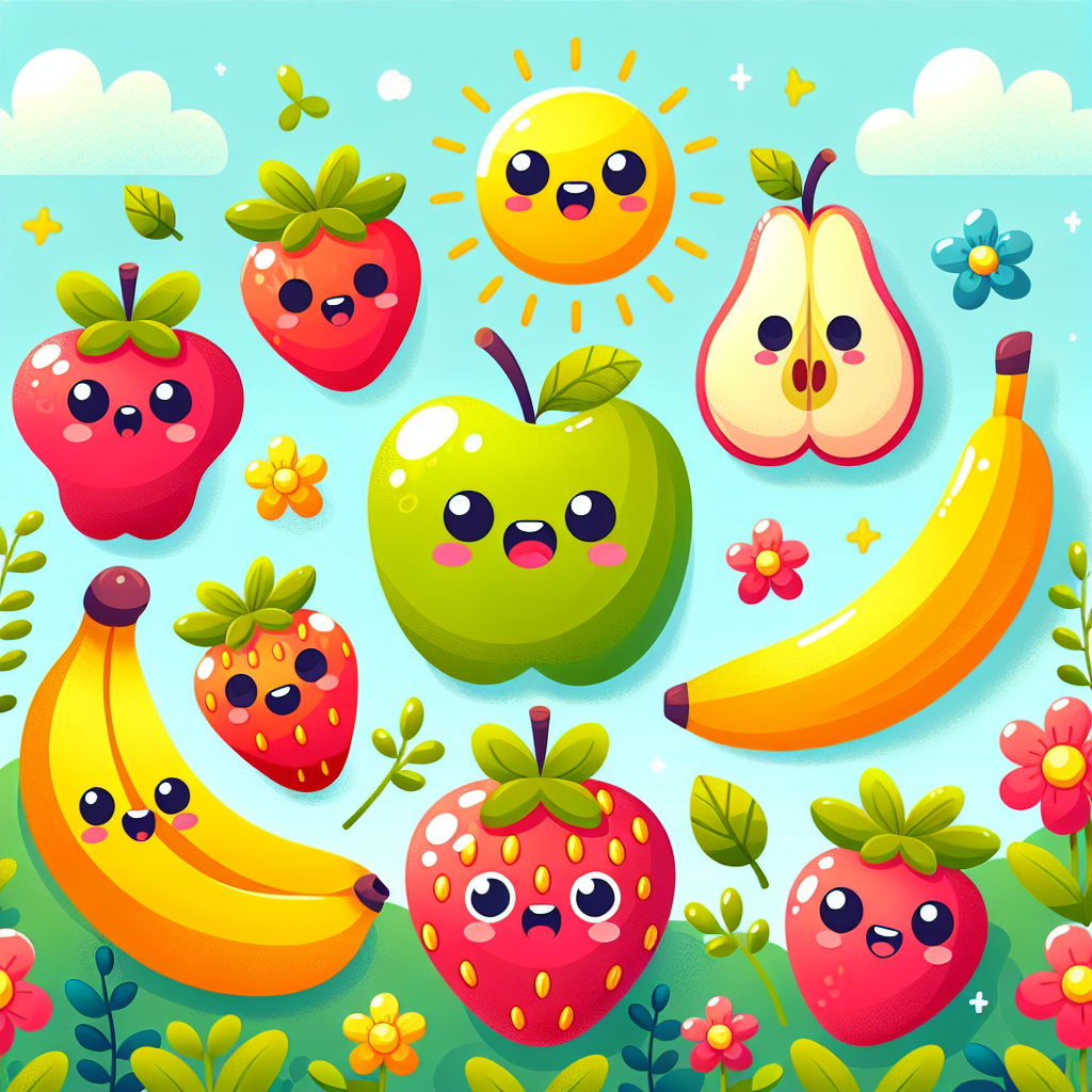 Adventures With Funny Fruits Paint By Numbers Art