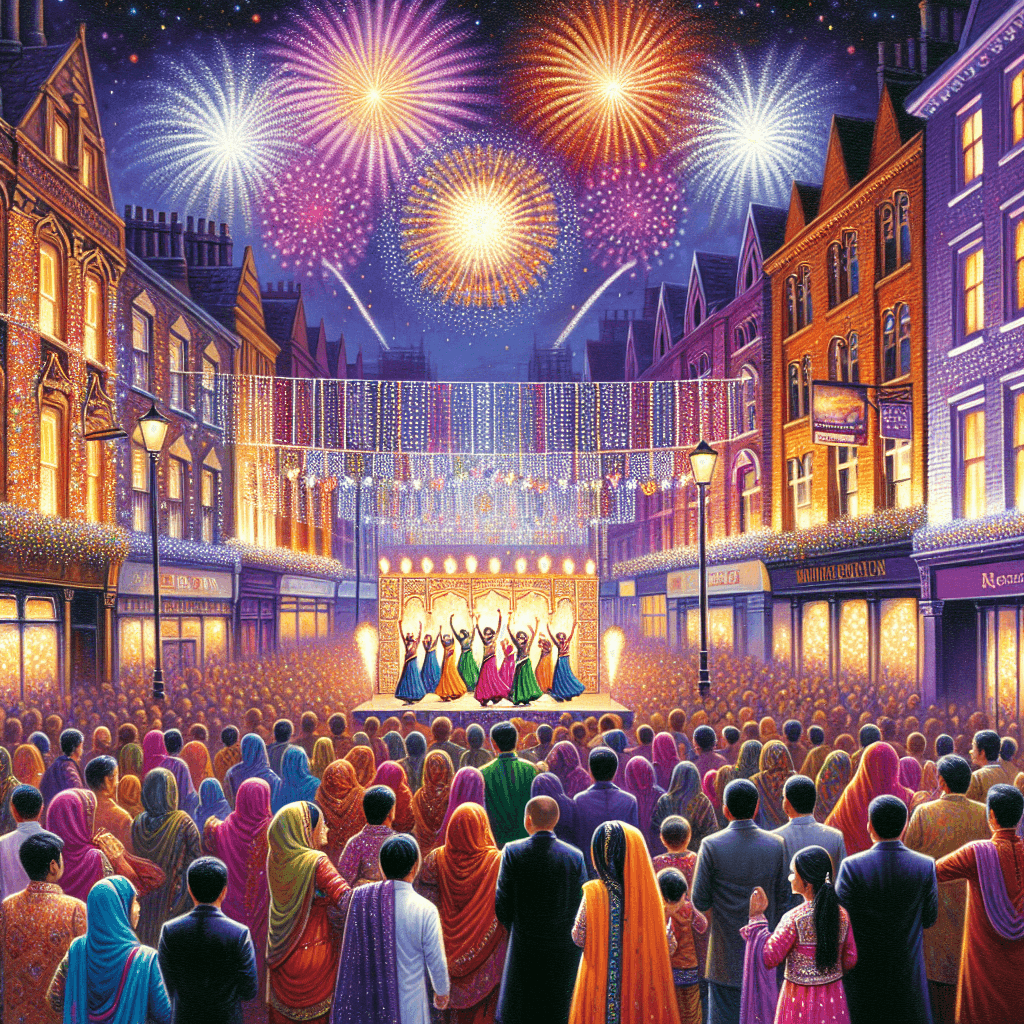 Diwali In Leicester Painting Number Kit