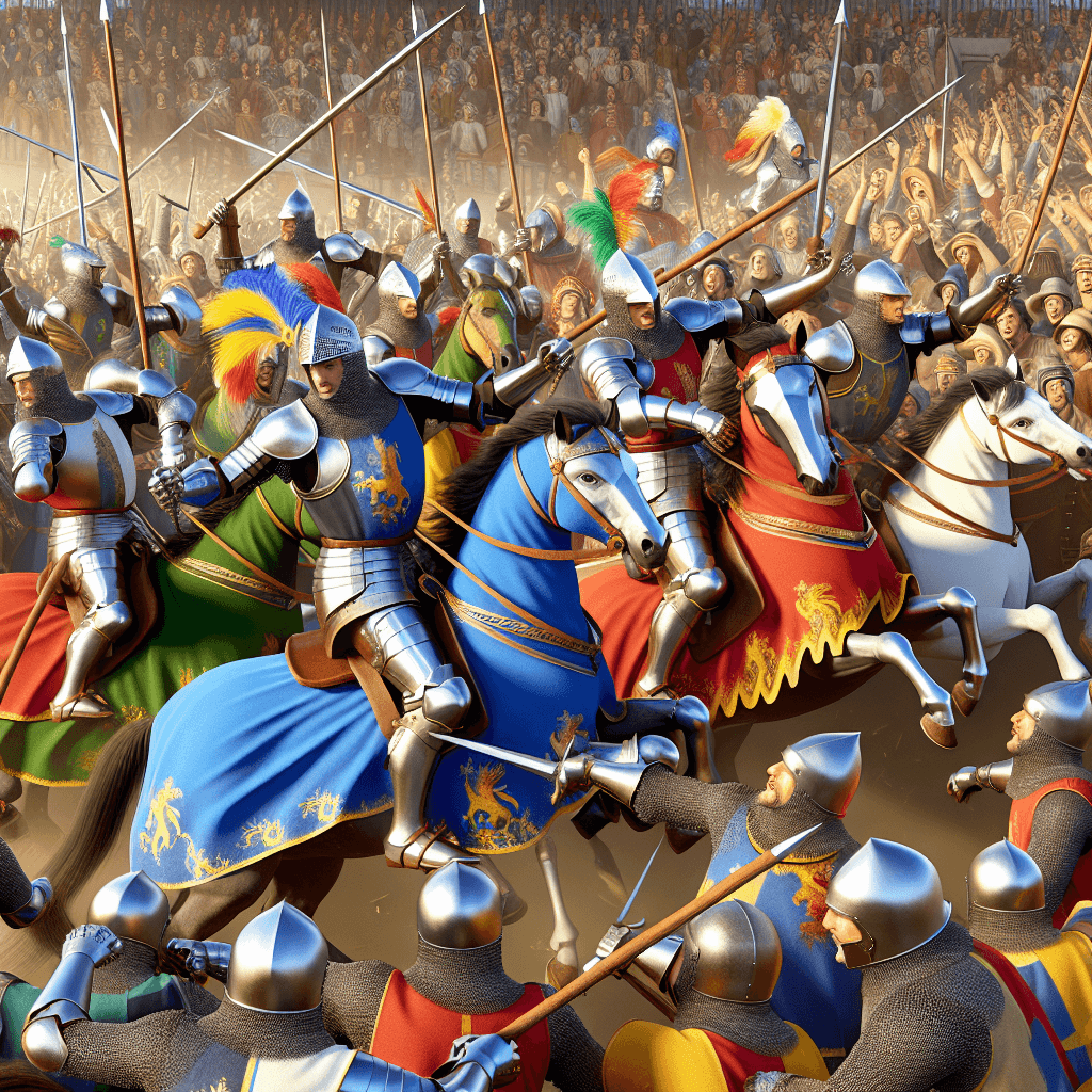 Medieval Tournament Festivity Paint By Numbers Art