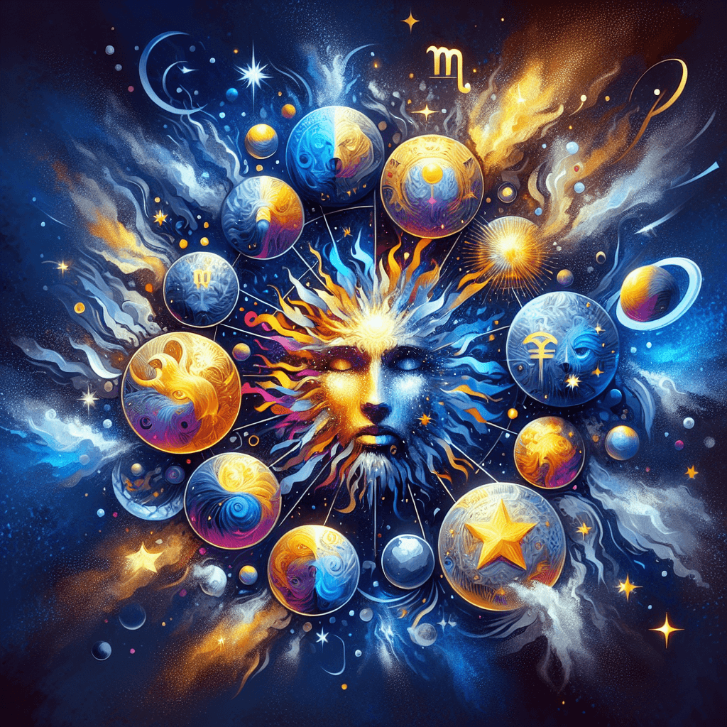 Cosmic Zodiac Signs Numbered Painting Kits