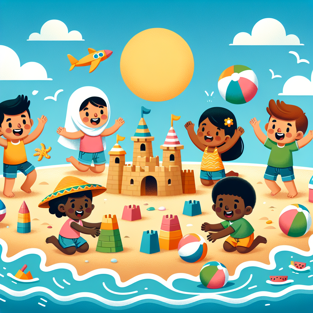 Charming Beach Party Numbered Painting Kits