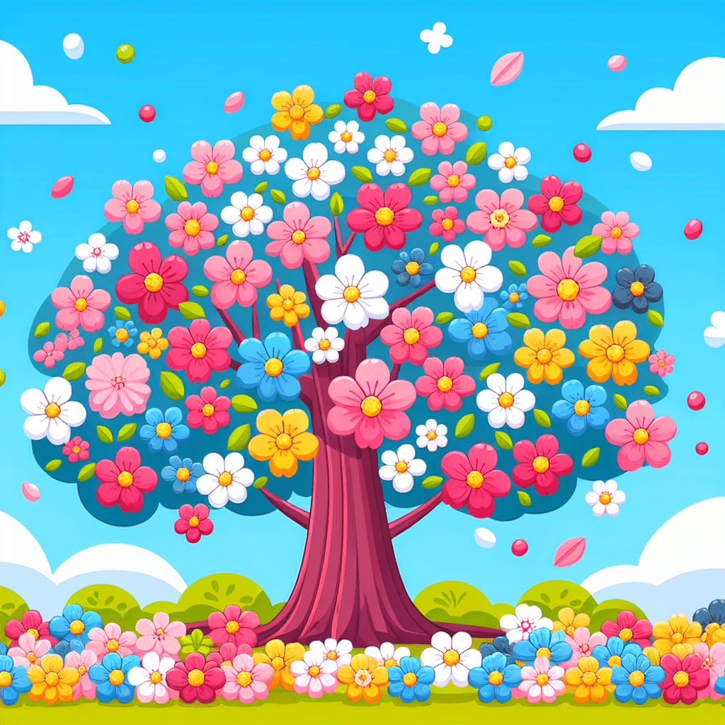 Cheery Cherry Tree Numbered Painting Kits