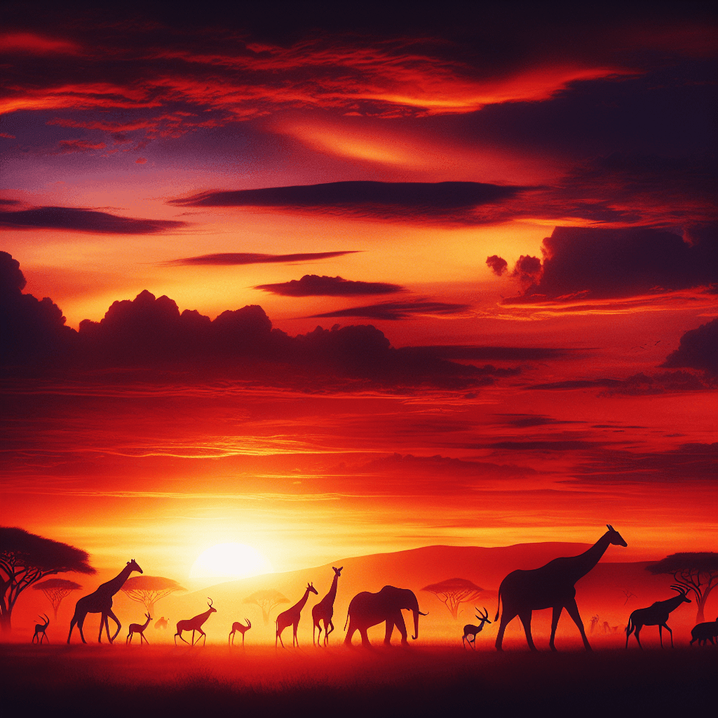 Sunset Safari Expedition Paint By Numbers Kits