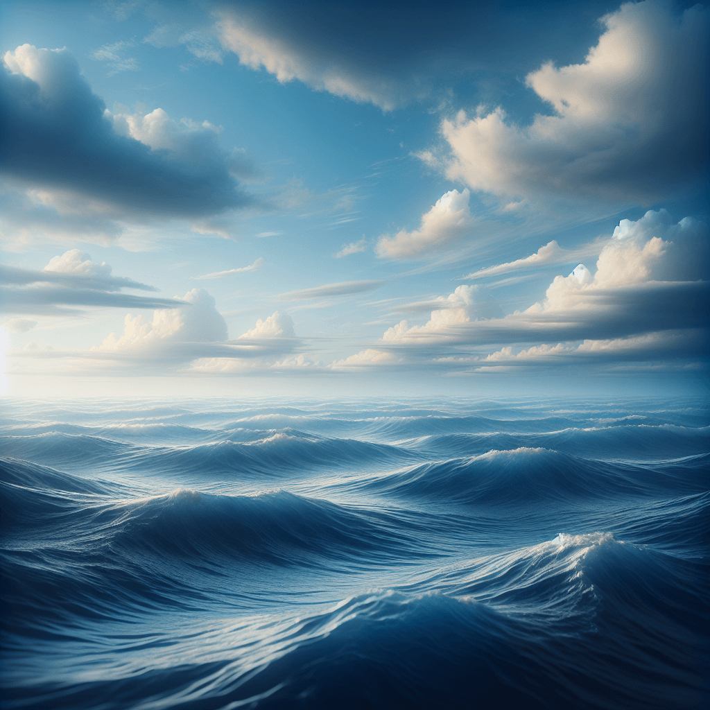 Sapphire Ocean Serenity Paint By Numbers Art