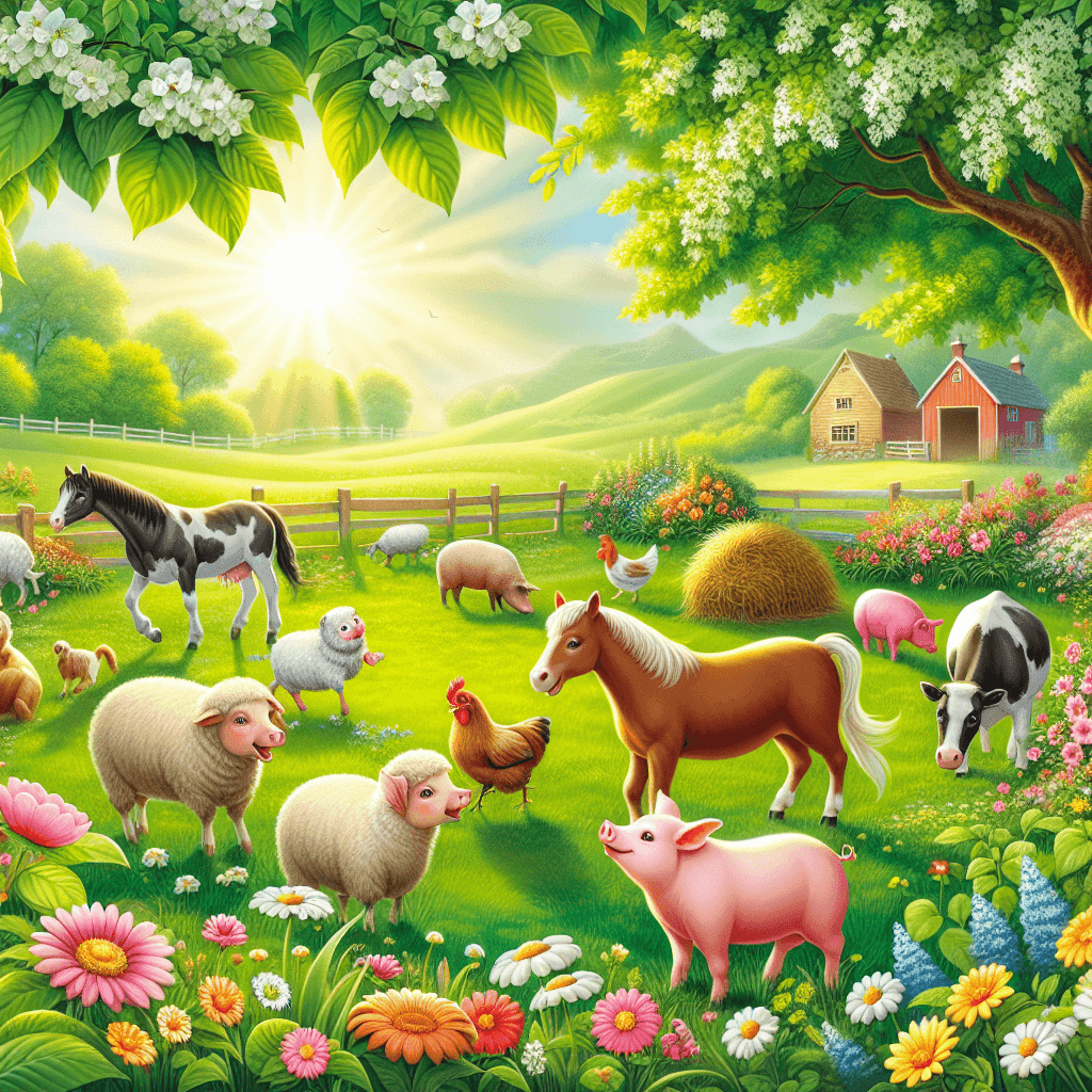 Whimsical Farm Animals Painting By Numbers Kit