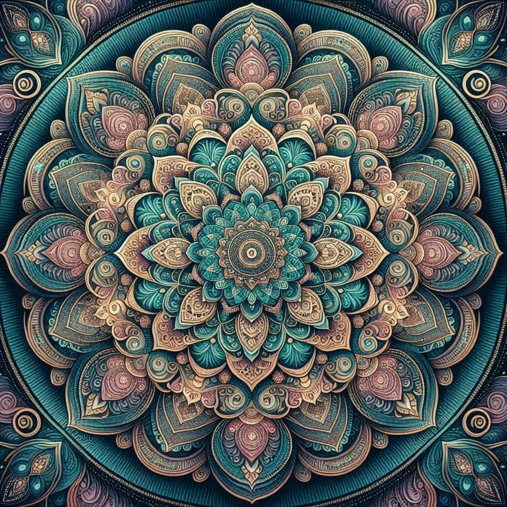 Colorful Mandala Bliss Numbered Painting Kits