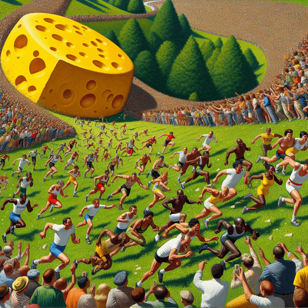 Cheese Rolling Festival - Gloucestershire Numbered Painting Kits