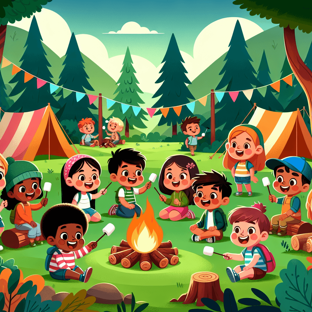 Forest Adventure Camp Paint By Numbers Art