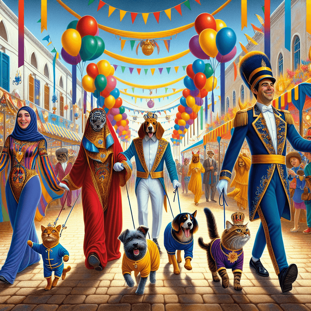 Whimsical Pet Parade Painting Number Kit