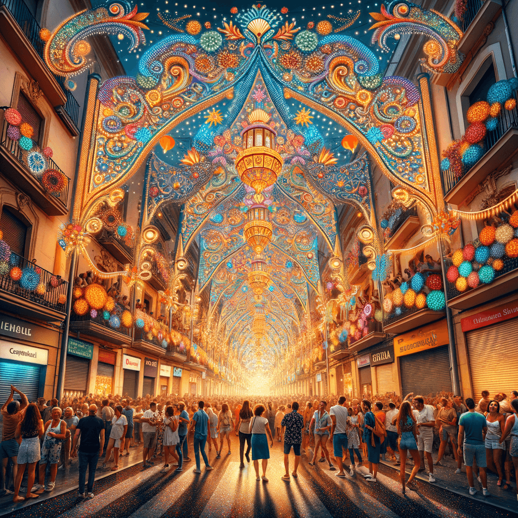 Festa Major De Gracia - Spain DIY Paint By Numbers