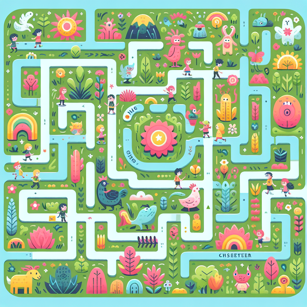 Magical Garden Maze Paint By Number