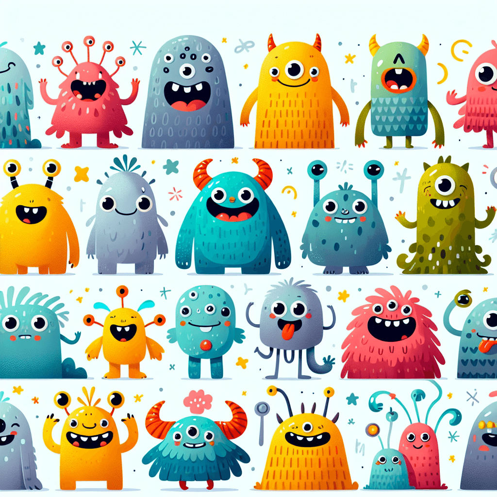 Kooky Monster Mash Number Painting