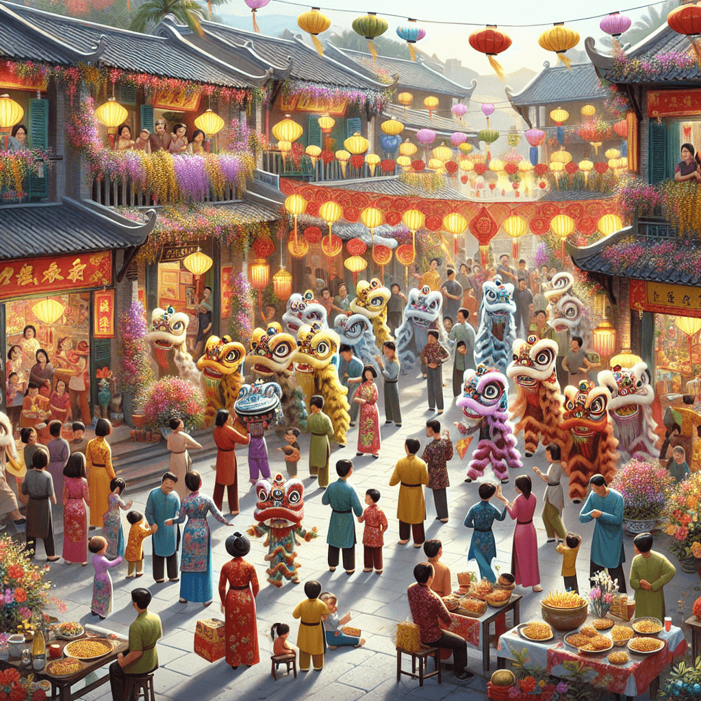 Tết Nguyên Đán DIY Paint By Numbers