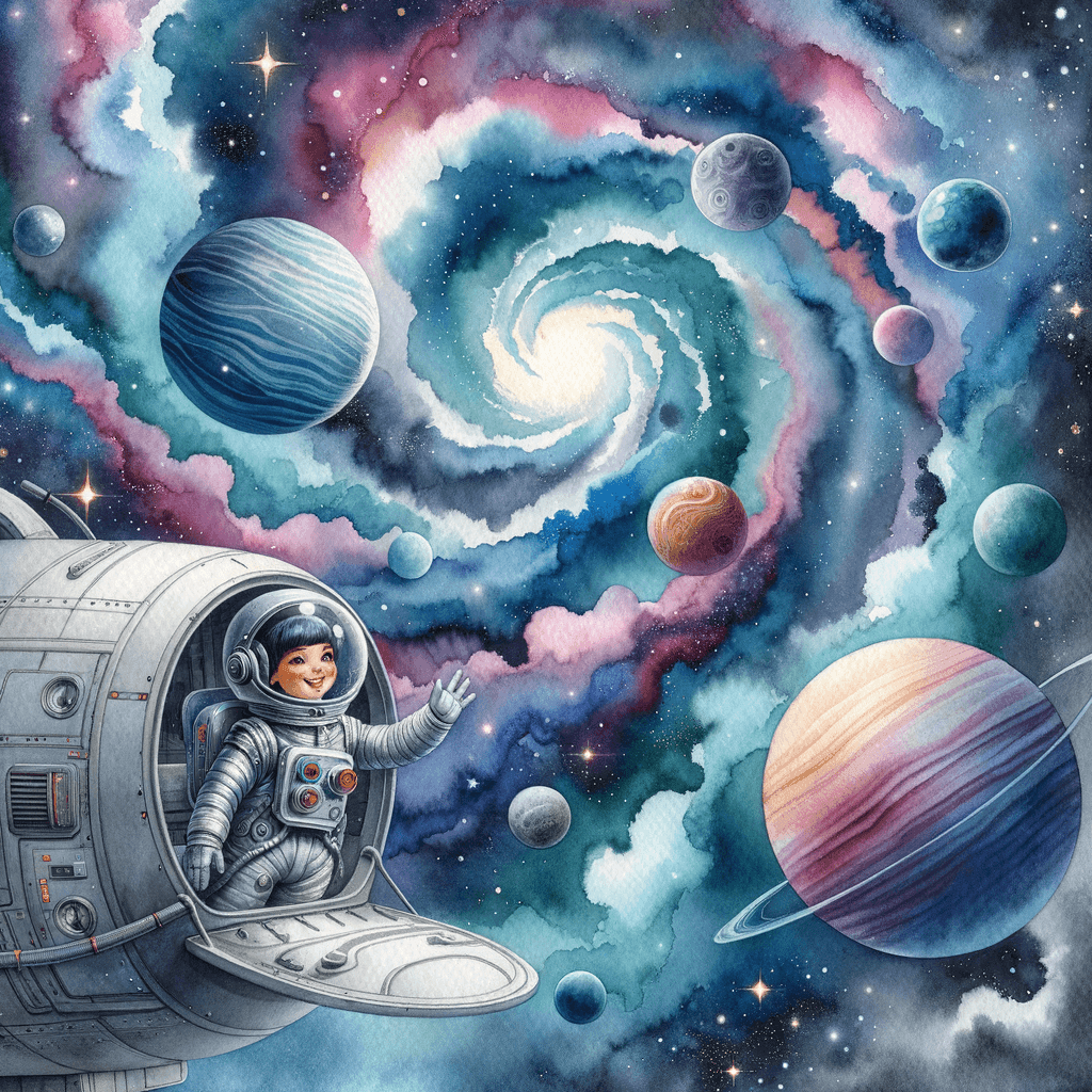 Galactic Explorers - DIY Painting By Numbers Kit