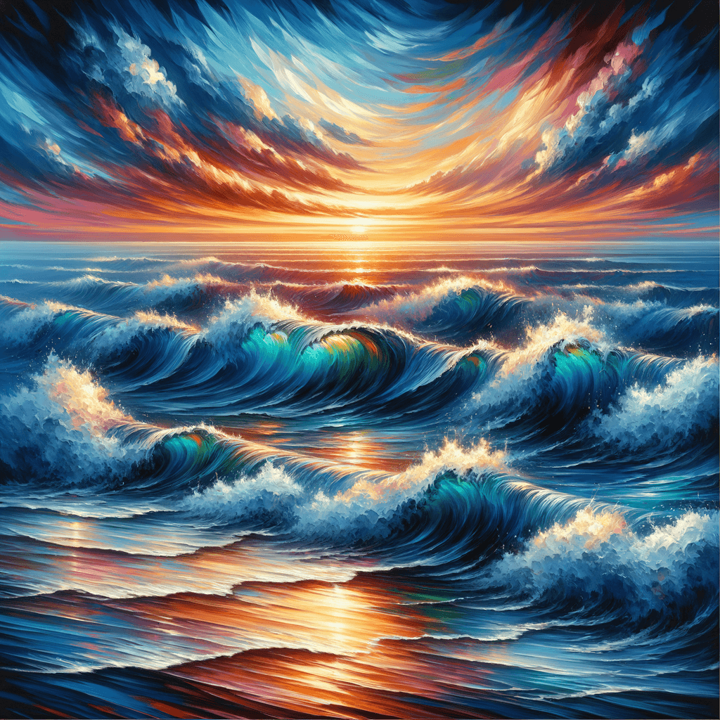Dazzling Ocean Waves - DIY Painting By Numbers Kit – Artistry Rack