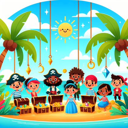 Exciting Treasure Island DIY Paint By Numbers