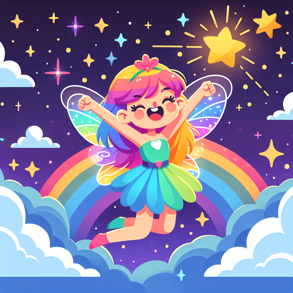Rainbow Fairy's Enchanted Flight Painting By Numbers Kit