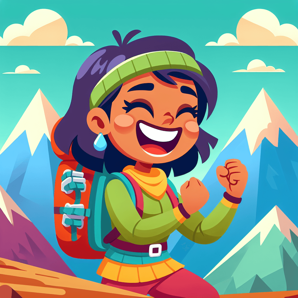 Friendly Mountain Climber Paint By Numbers
