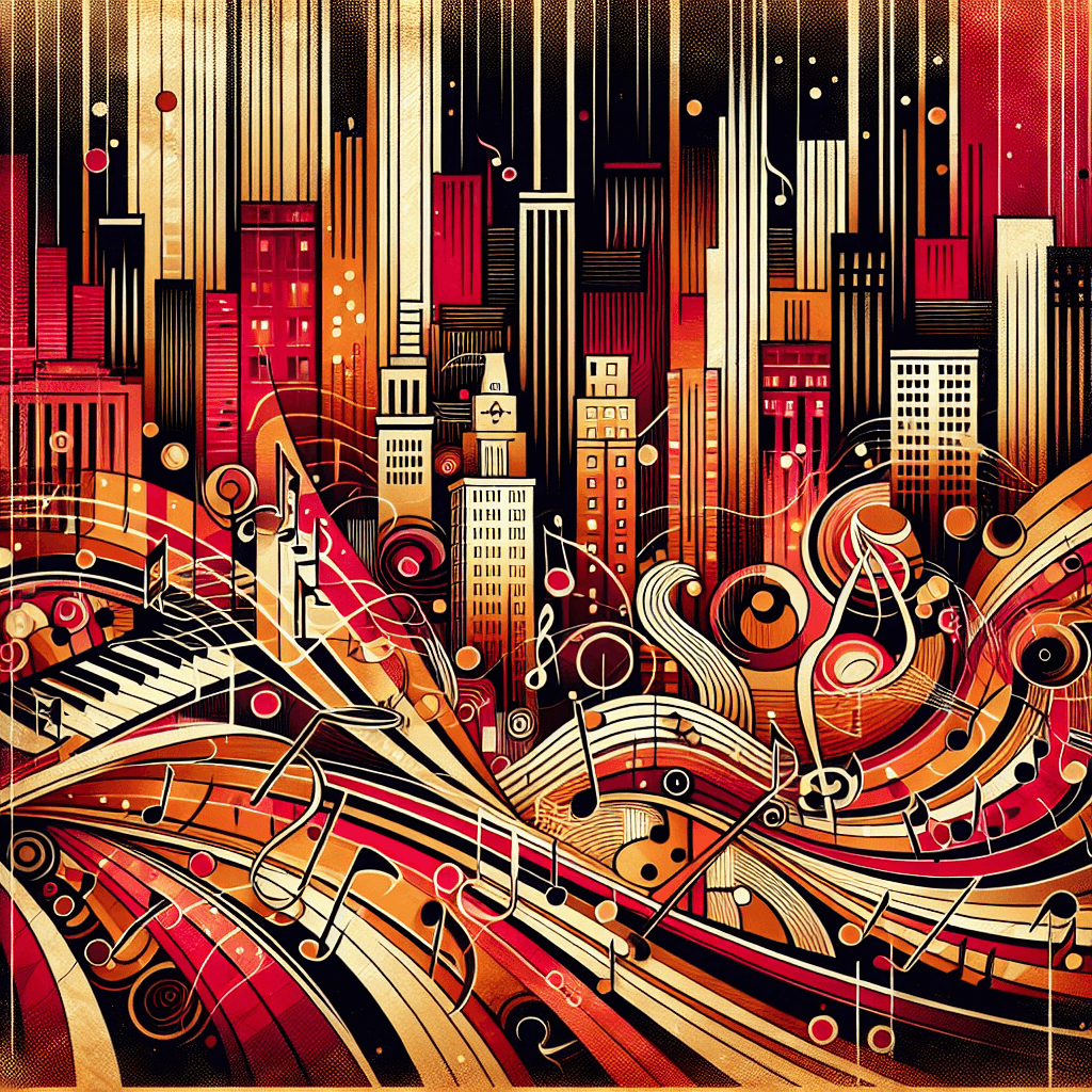 Retro City Jazz Groove DIY Paint By Numbers