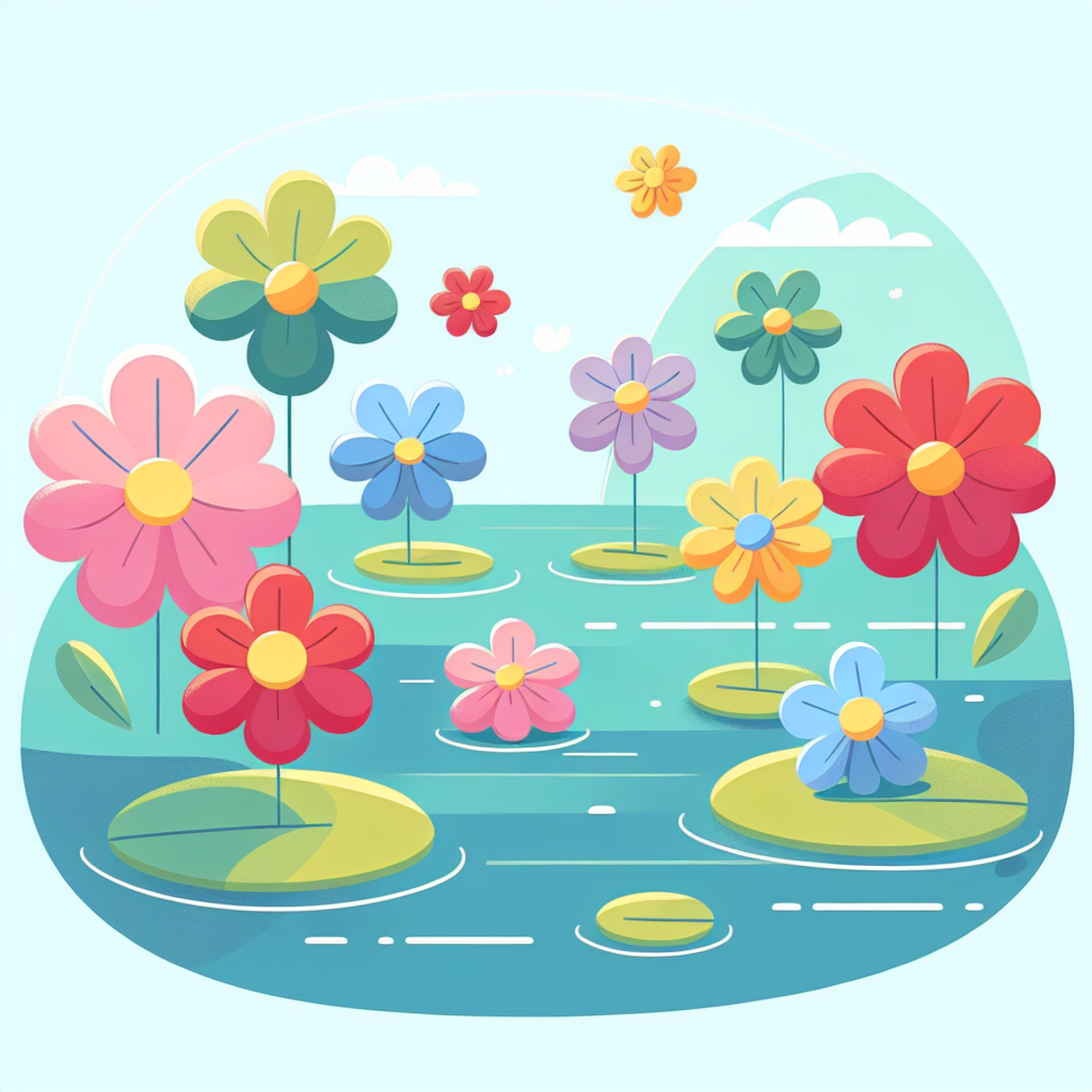 Floating Flower Festival Paint By Numbers Art