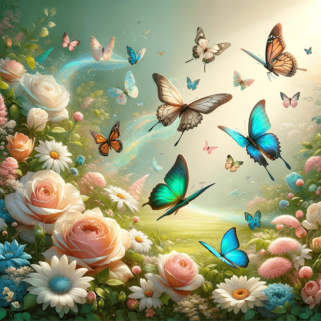 Ethereal Butterfly Dance Paint By Number