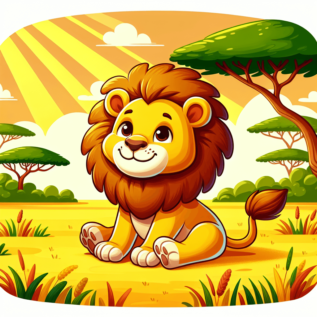 Cheerful Lion Paint By Numbers