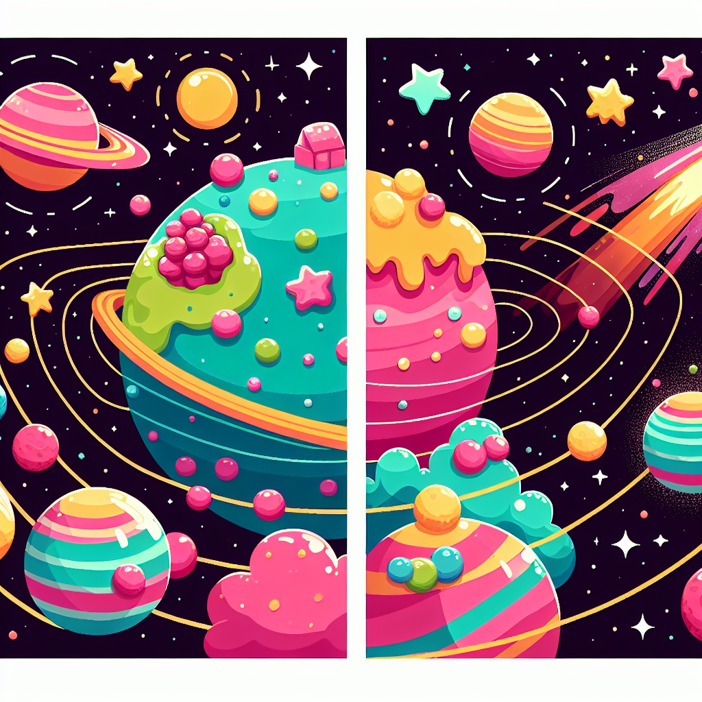 Cosmic Candy World Painting Number Kit