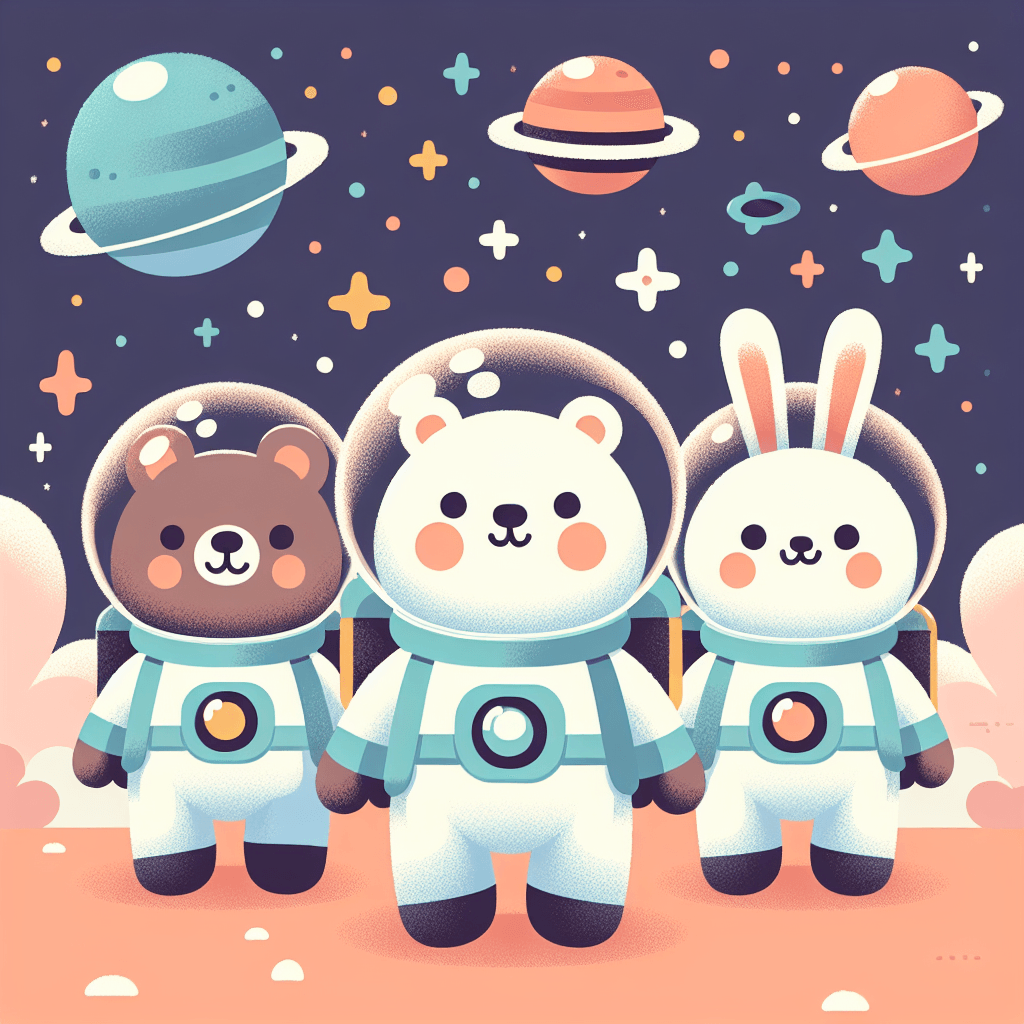 Adventure With Space Animals Number Painting