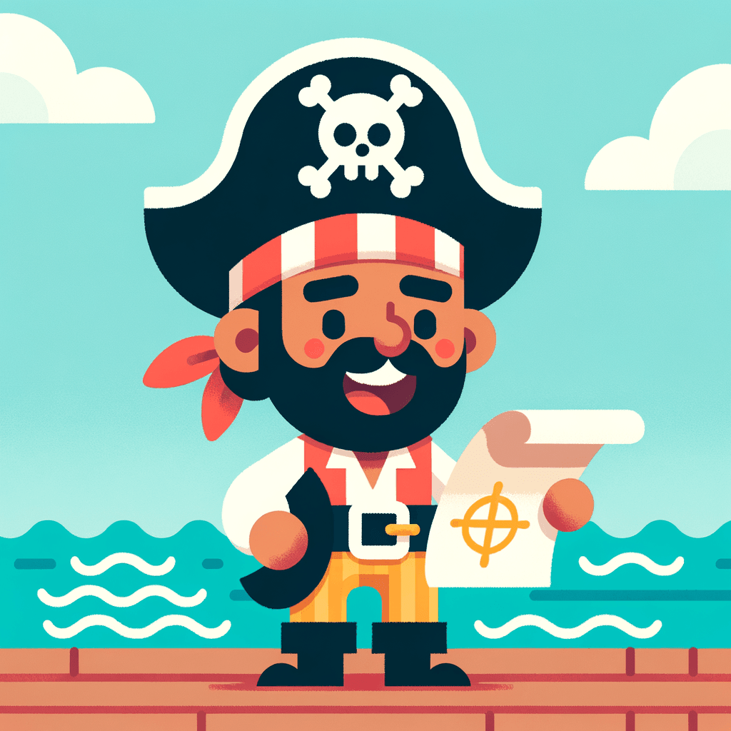 Pirate Captain's Adventure Paint By Number