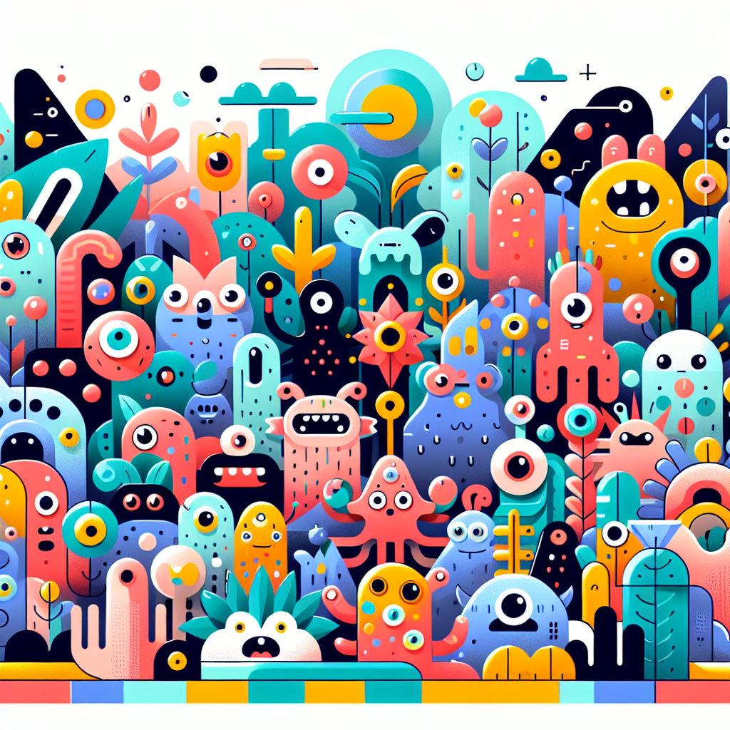 Funky Creatures Numbered Painting Kits
