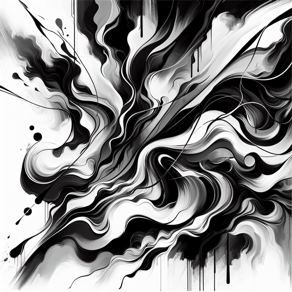 Contemporary Monochrome Expression Paint By Numbers Art