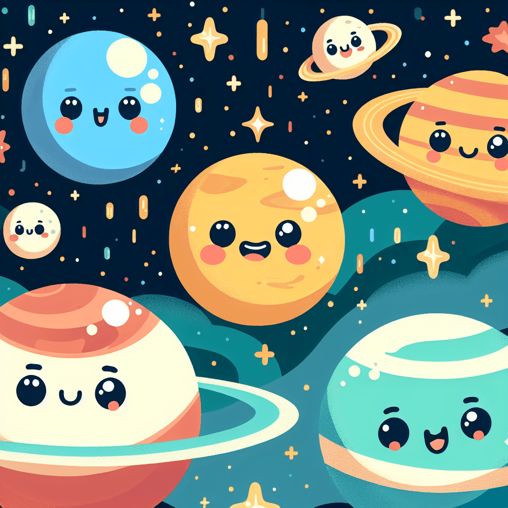 Space Journey With Planet Pals Painting Number Kit