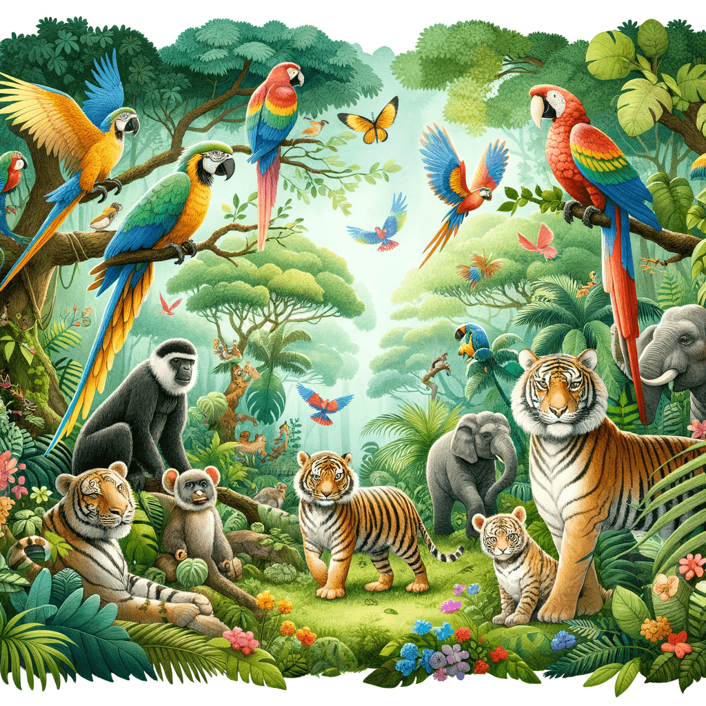 Adventure Jungle Numbered Painting Kits