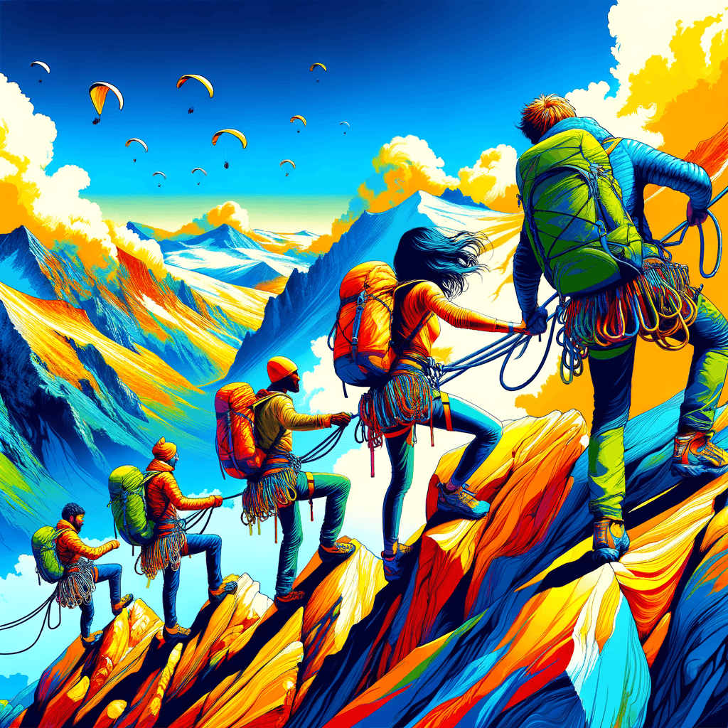 Dynamic Mountain Expedition Paint By Numbers