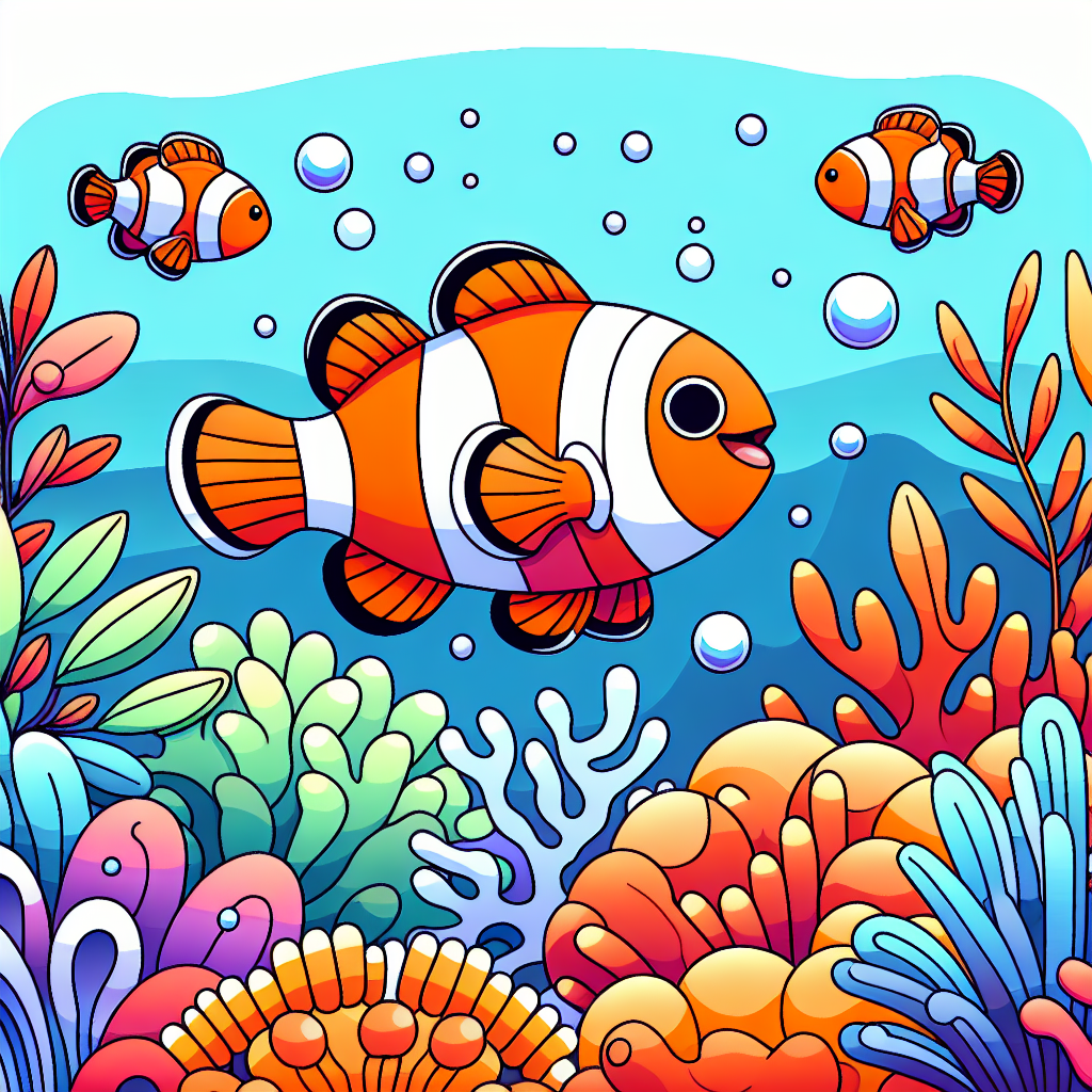 Merry Clown Fish Painting Number Kit