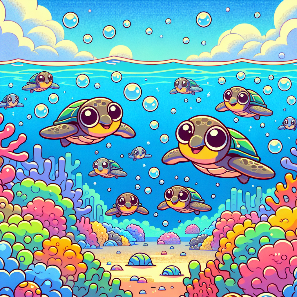 Curious Sea Turtles Paint By Color