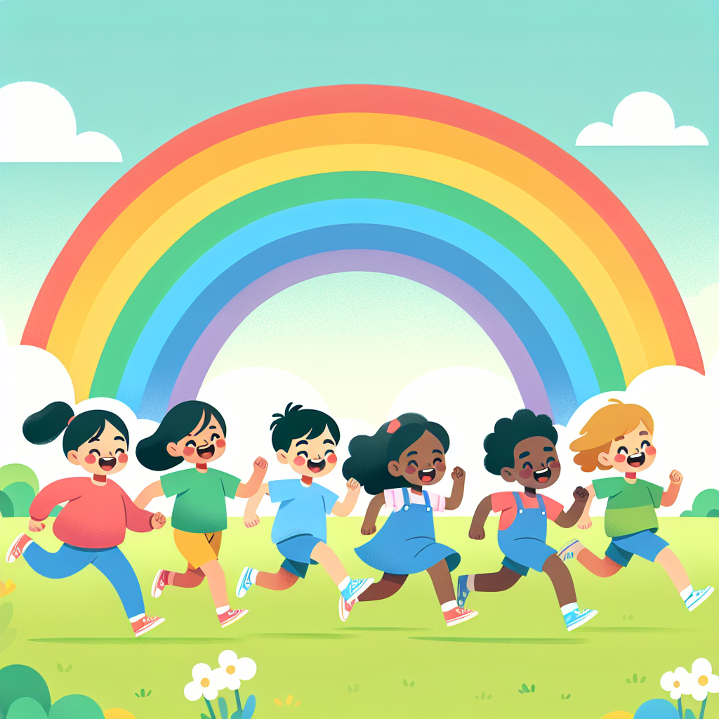Radiant Rainbow Chase Paint By Number
